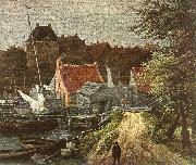 RUISDAEL, Jacob Isaackszon van View of Amsterdam (detail) h oil painting reproduction